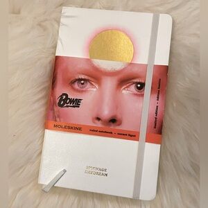 Limited Edition David Bowie Moleskine Notebook Moonage Daydream White
